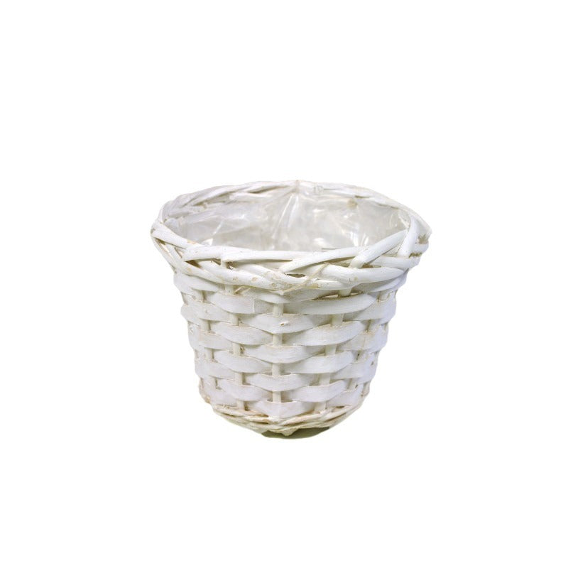 Oală Din Lemn Despicat Alb 13,5X 11Cm