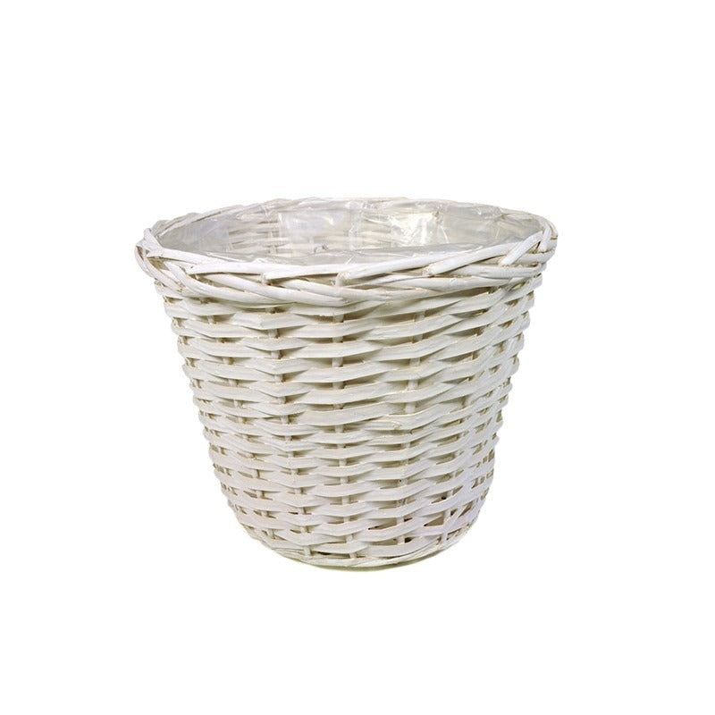 Oală Din Lemn Despicat Alb 30X 24Cm