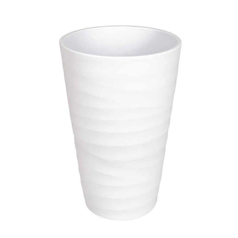 Vaza Pentru Orhidee Wave Alb Mat 32Cm