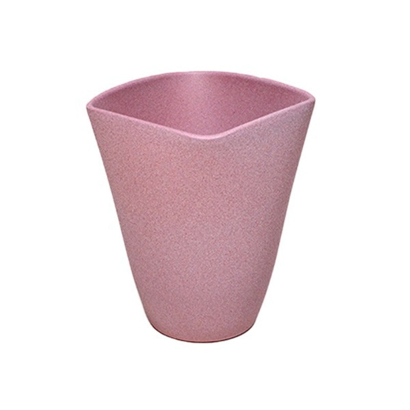 Quatro Vază Structurată Pentru Orhidee Roz Mat 14Cm