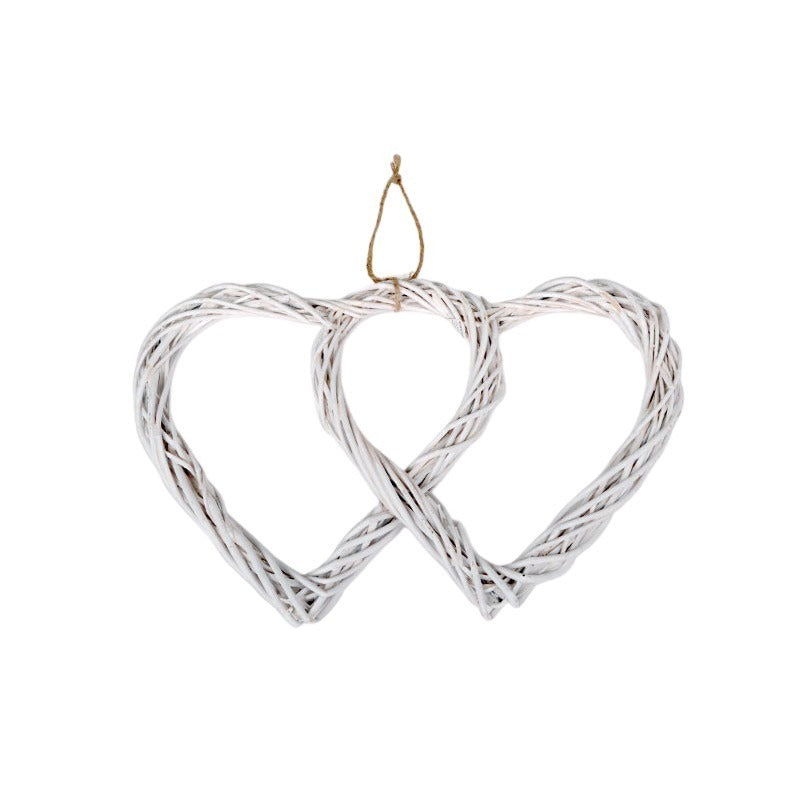 Agățat Răchită Foaie Dublă Alb 43X30X4Cm