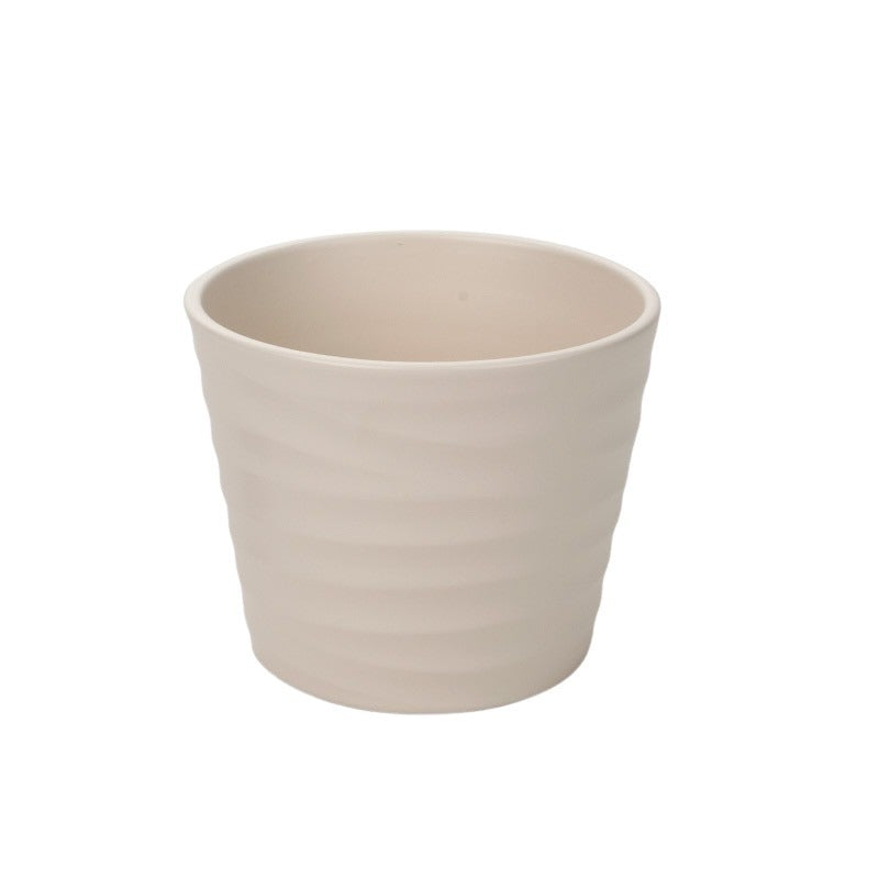 Oală Ceramică Wave Alb Antic 12Cm