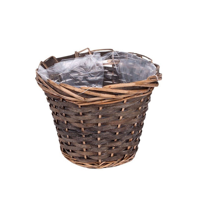 Oală Din Lemn Gri 24X20Cm