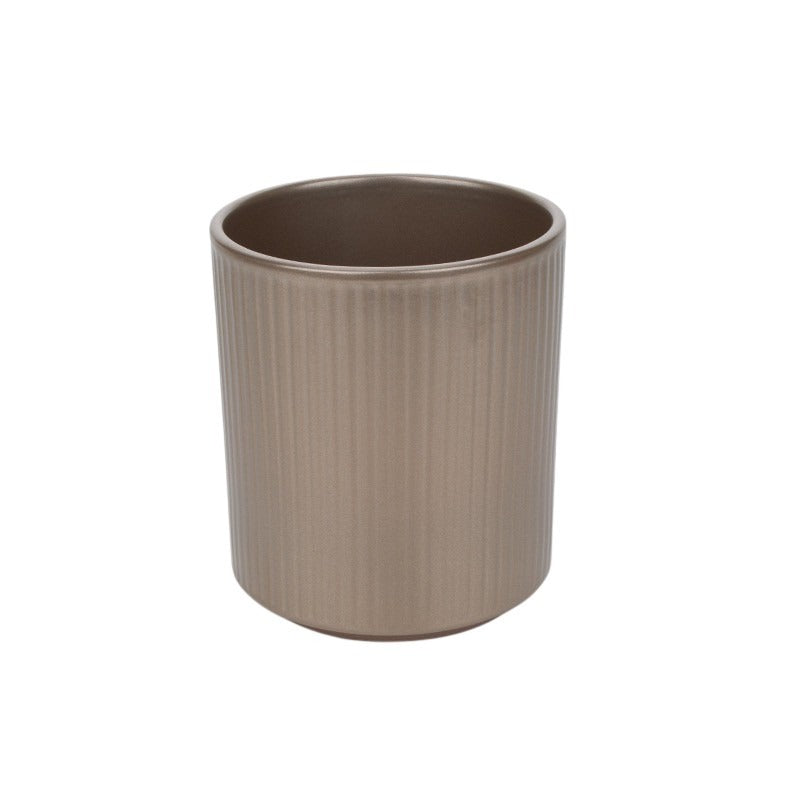 Vază Cu Orhidee Dungi Șampanie 15Cm