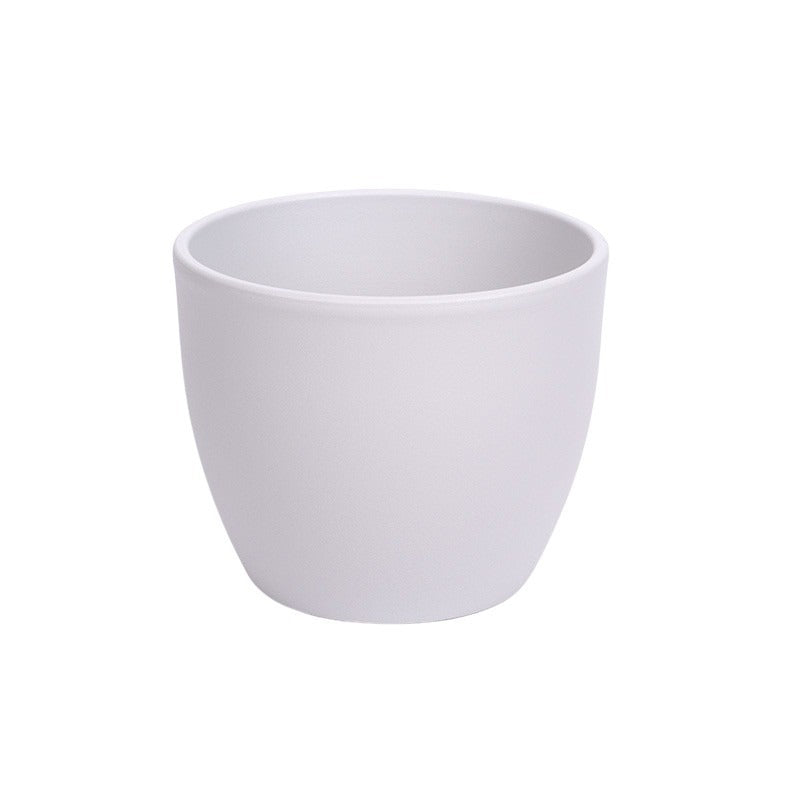 Base Struktur Vas Ceramic Mat Gri Deschis 11Cm