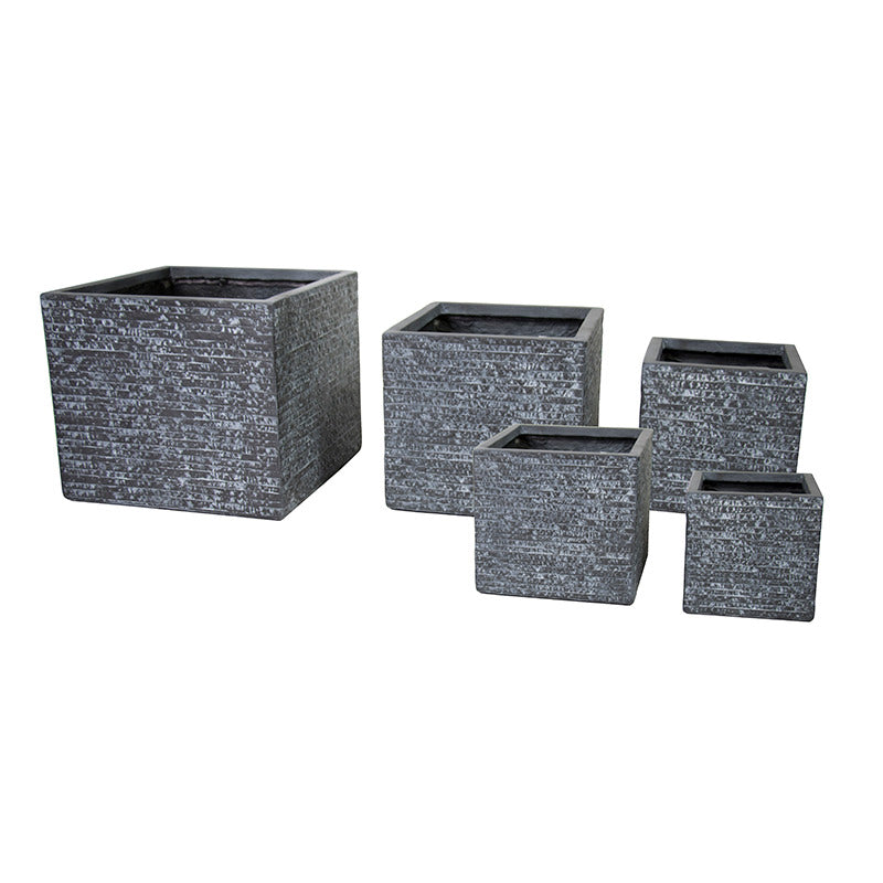 Ontario Cube Suport Compozit Pentru Plante Grafit 20X20X22-55X55X46Cm S5