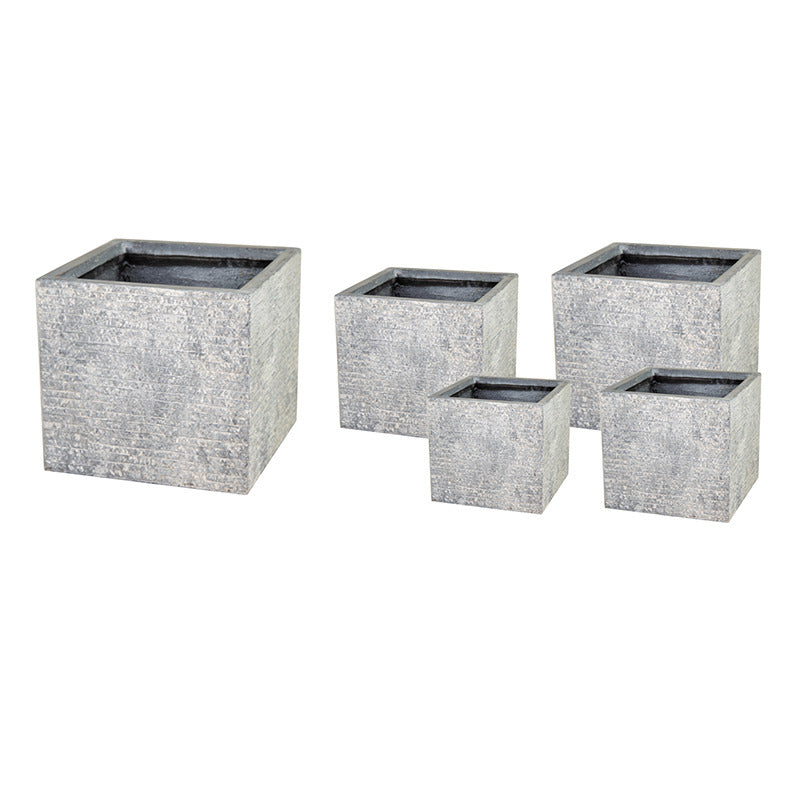 Ontario Cube Suport Compozit Pentru Plante Gri 20X20X22-55X55X46Cm S5
