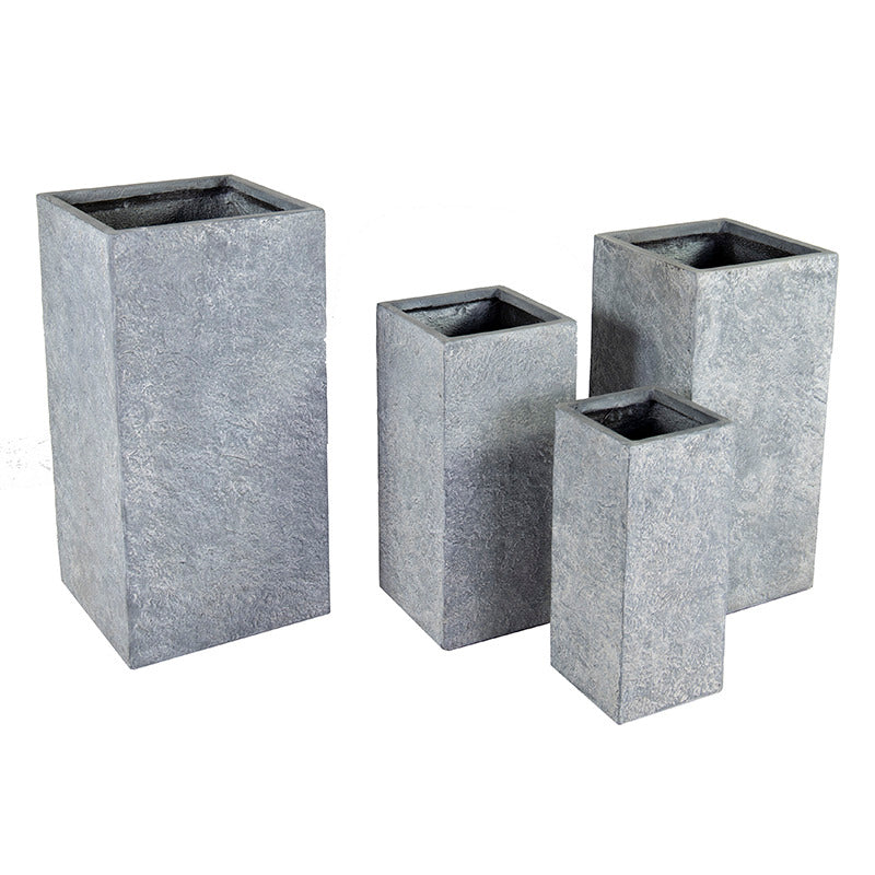 Alberta High Cube Suport Compozit Pentru Plante Gri 22X22X50-40X40X80Cm S4