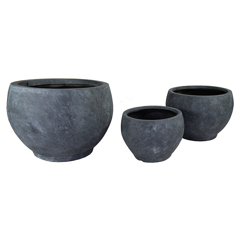 Alberta Globe Giant Compozit Titular De Plante Set Grafit 63X45-110X76Cm S3