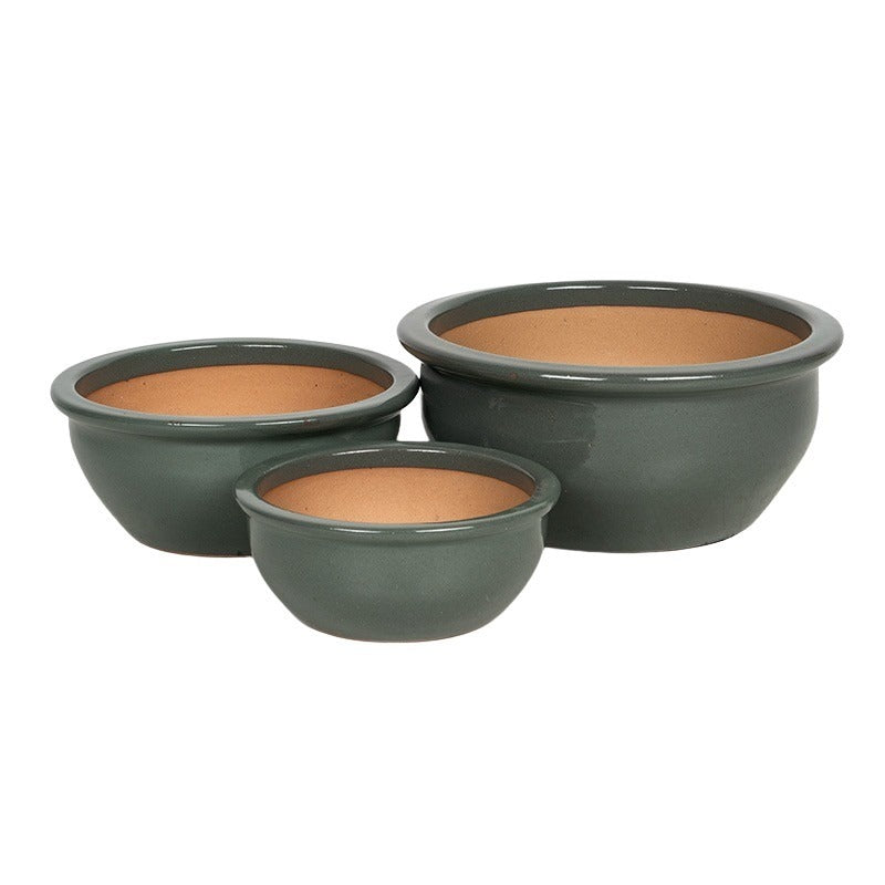 Verona Argos Set Suport Plante Ceramice Gri 24X10,5-38X15,5Cm S/3