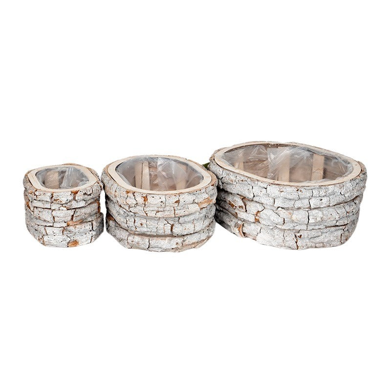 Set Castron Oval Pentru Scoarță Gri Antic 32X26X13Cm S/3
