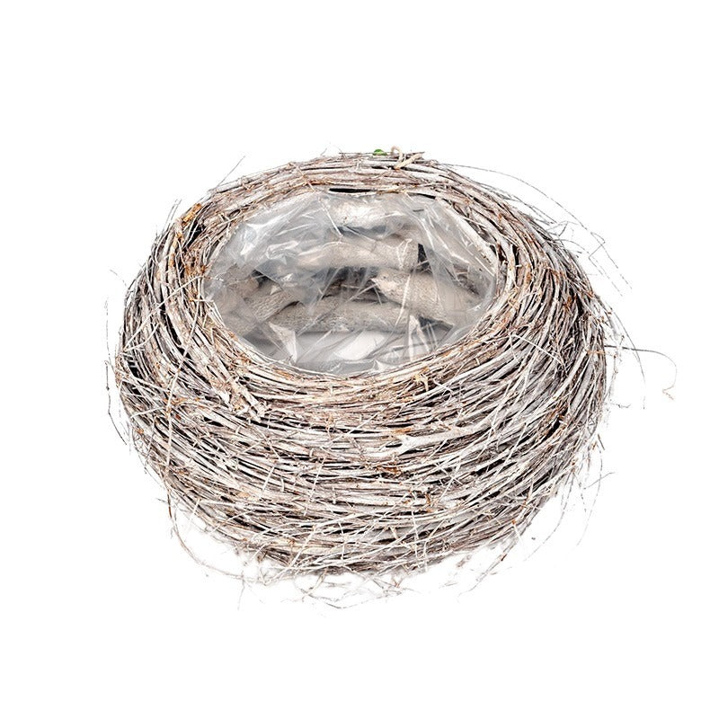 Atlin Ghiveci Înalt Din Răchită Gri Antic 29X13Cm