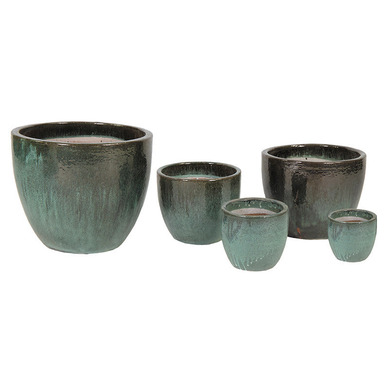 Sydney Classic Set Ghiveci Ceramic Verde Mușchi 22X21-60X52Cm S5