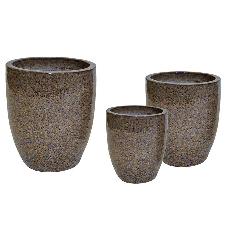 Kingston Vase Set Suport Pentru Plante Din Ceramică Espresso 35X44-54X67Cm S3