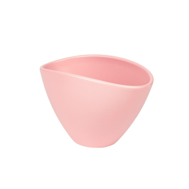 Ovum Vas Ceramic Mat Roz Deschis 20Cm