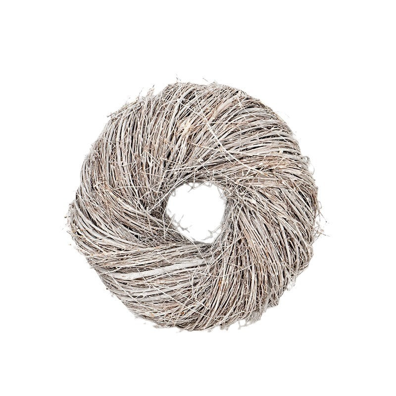 Jace Ghirlandă De Răchită Baza Alb Antic 37X13Cm