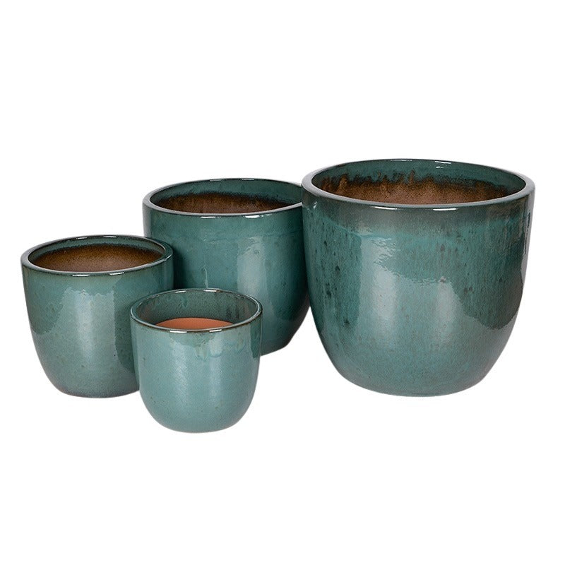 Aspen Classic Set Suport Pentru Plante Ceramice Verde Mușchi 30X27-59X50Cm S4