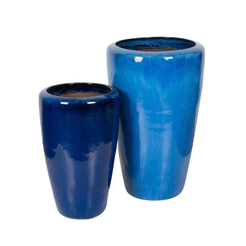 Fjord Vase Suport Uriaș Pentru Plante Ceramice Albastru 42X69-56X88Cm S2