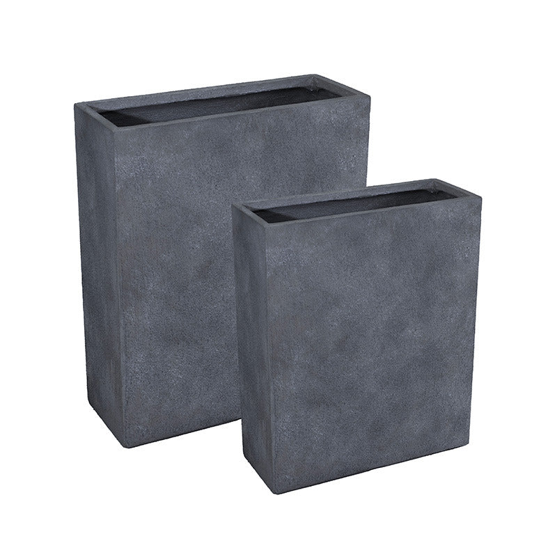 Yukon Terrace Divizor Compozit Plantator Set Grafit 60X22X72-80X30X92Cm S2