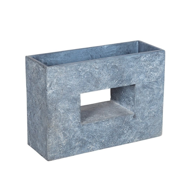 Alberta Split Wide Divizor Compozit Plantator Gri 75X27X53Cm