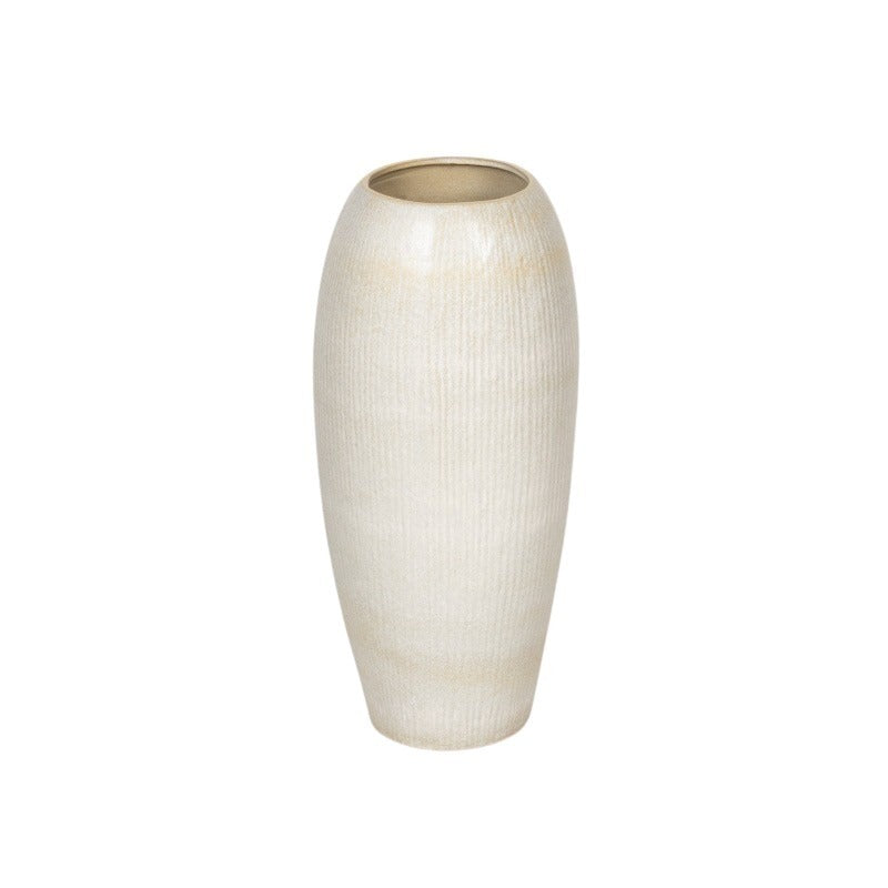 Vaza Ceramică Saxon Crem Mat 33X80Cm