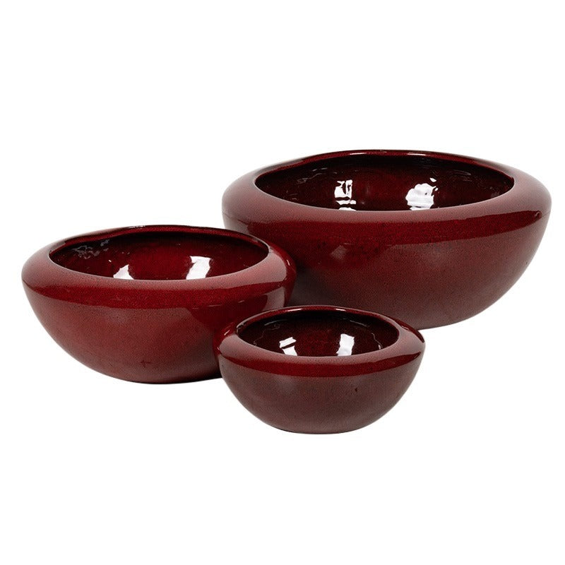Campbell Set Bol Ceramic Roșu-Negru 27X12-49X19,5Cm S3