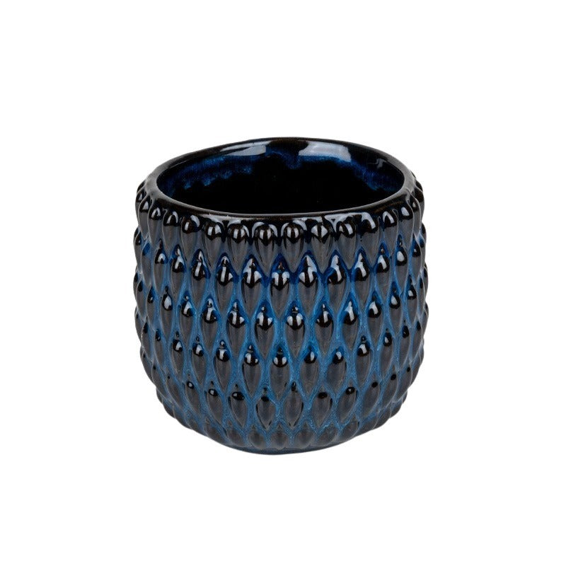 Gemma Vas Ceramic Albastru Închis 11X10,5Cm