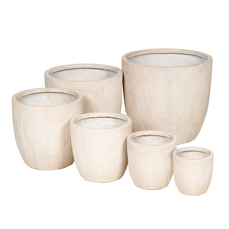 Toronto Set Suport Pentru Plante Compozit Clasic Culoare Nisip 25X25-62X62Cm S6