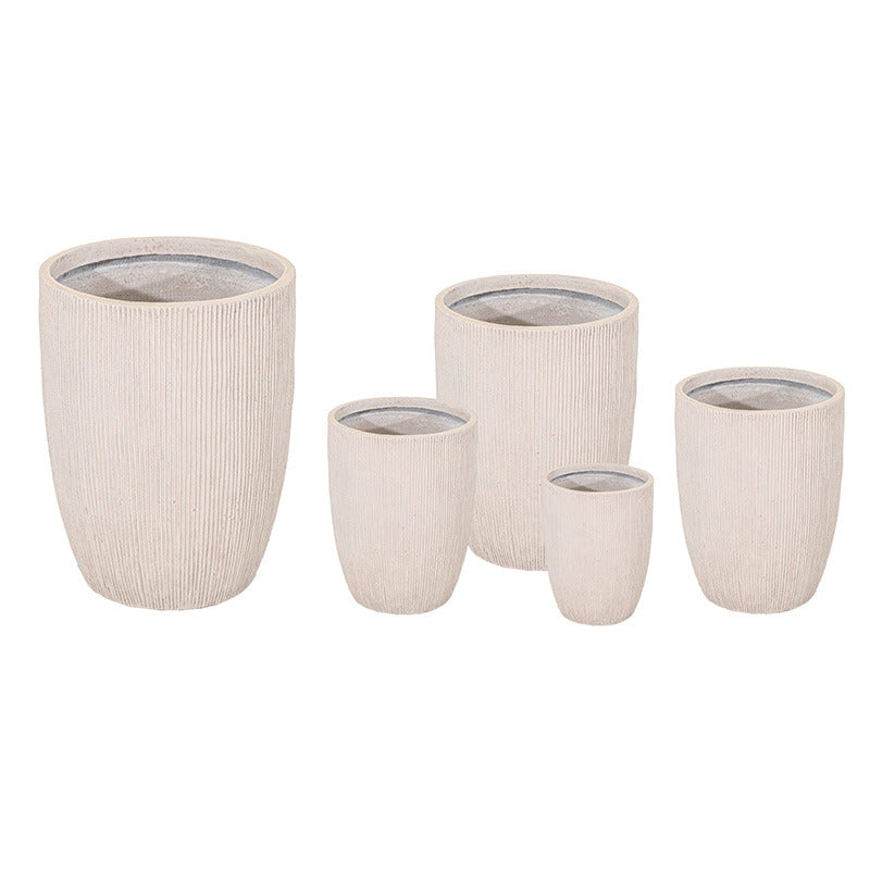 Toronto Classic High Compozit Suport Pentru Plante Set Culoare Nisip 28X38-57X67Cm S5