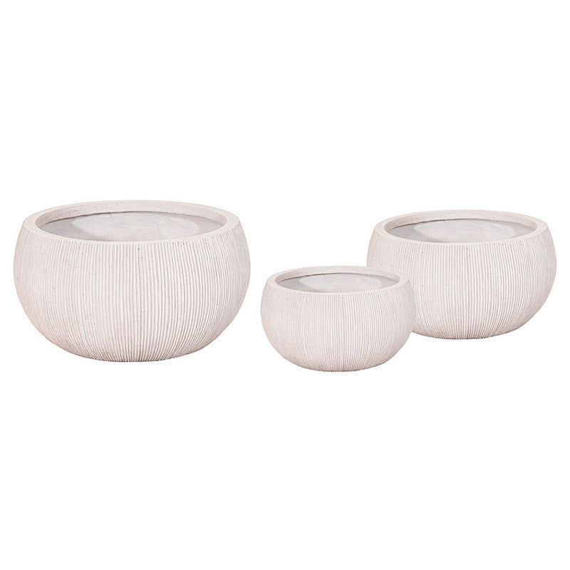 Toronto Greta Set Ghiveci Compozit Culoare Nisip 31X15,5-56X28Cm S3