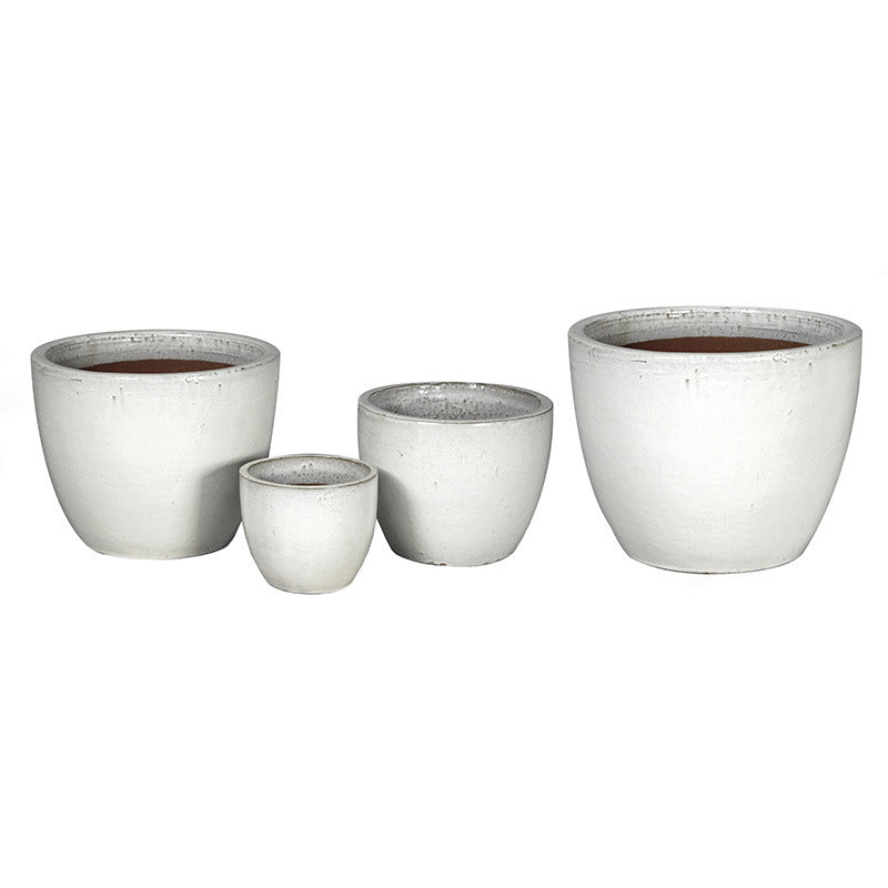 Sydney Classic Set Ghiveci Ceramic Alb 22X21-48X41Cm S4