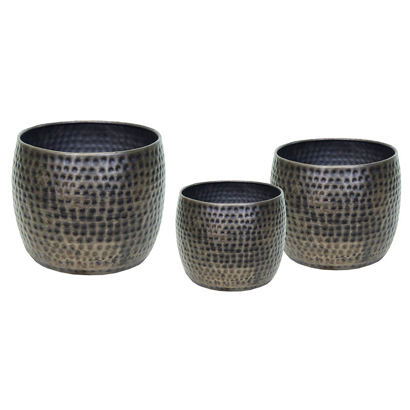 Nerja Classic Oală Metalic În Argint Antic Set 29X22-52X41Cm S/3