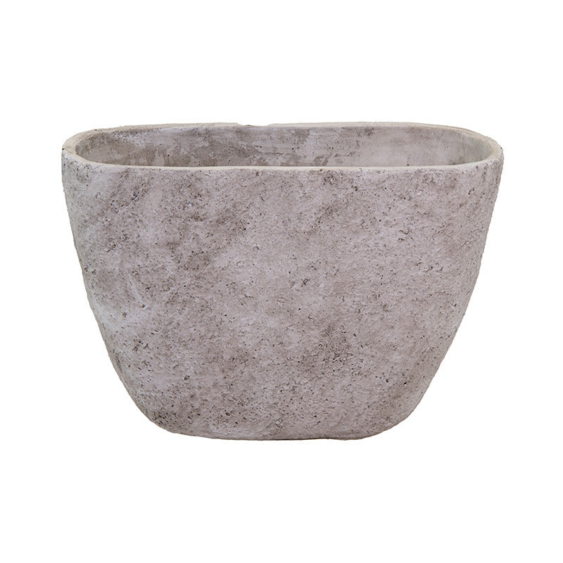 Bol De Piatră Oval Orion Gri 40X16X28Cm