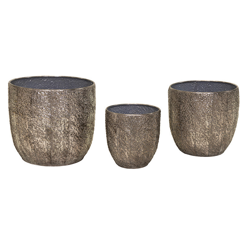 Ghiceci Metalic Hadad Monica Argint Set 23,5X24,5-39,5X35Cm S3