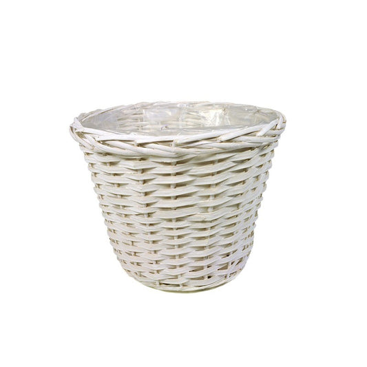 Oală Din Lemn Despicat Alb 30X 24Cm