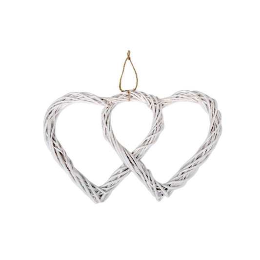 Agățat Răchită Foaie Dublă Alb 43X30X4Cm