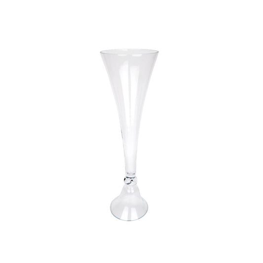 Vază Dublă Din Sticlă Decorativă 26/28X100Cm