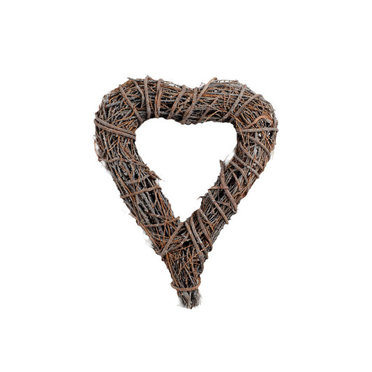 Bază De Răchită În Formă De Inimă Gri 60X50X10Cm