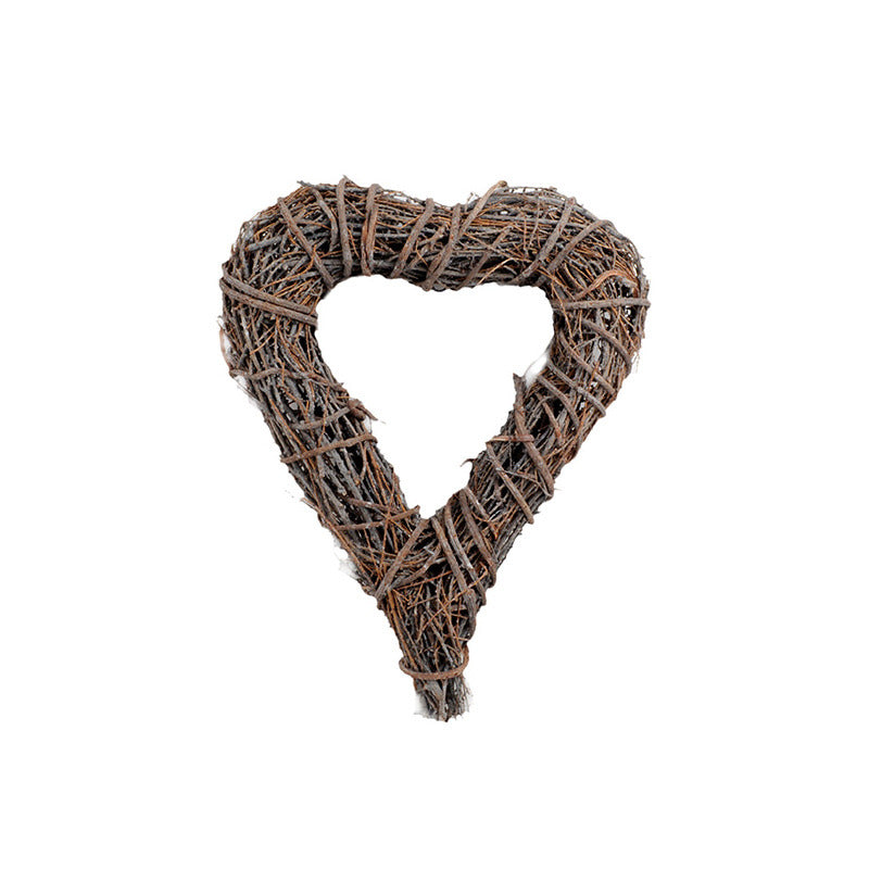 Bază De Răchită În Formă De Inimă Gri 50X40X9Cm