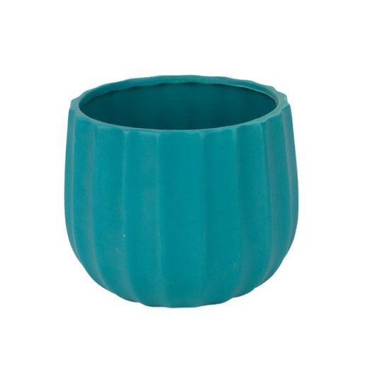 Oală Ceramică Deco Turcoaz Mat 13,5X12Cm