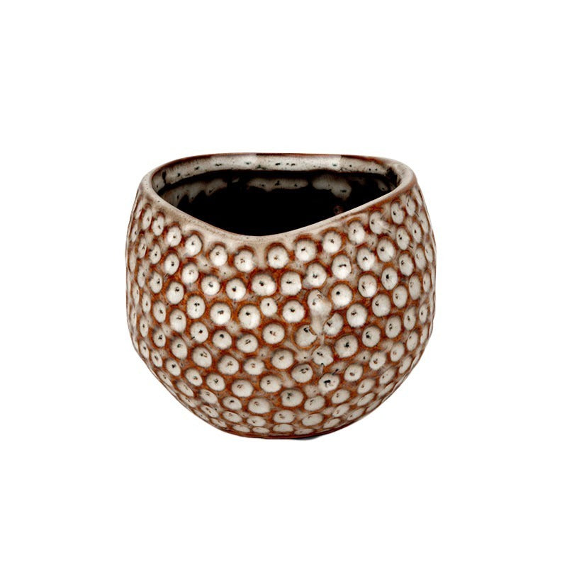 Pois Oală Ceramică Maro Antic 20X17Cm