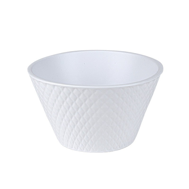 Bol Din Ceramică Harlequin Alb Mat 18Cm