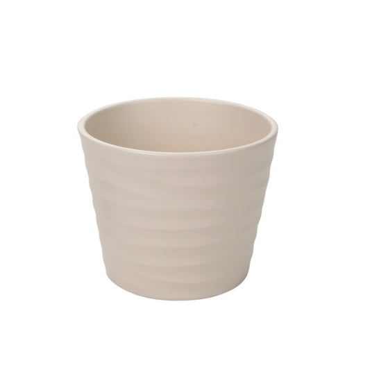 Oală Ceramică Wave Alb Antic 12Cm