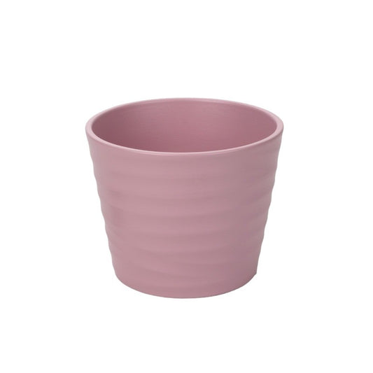 Oală Ceramică Wave Roz Mat 19Cm