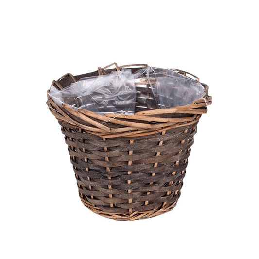 Oală Din Lemn Gri 24X20Cm