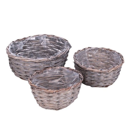 Set Castron Din Lemn, Gri Antic 30X12,5Cm S/3