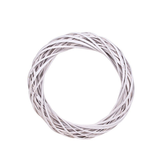 Bază De Coroană Împletită Alb 30X5,5Cm