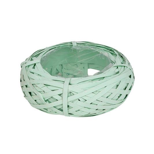 Castron Din Lemn Cu Cuib De Păsări Verde 25X9Cm