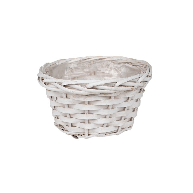 Castron Din Lemn Cu Fantă Alb 20X11Cm