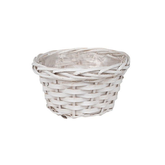 Castron Din Lemn Cu Fantă Alb 20X11Cm